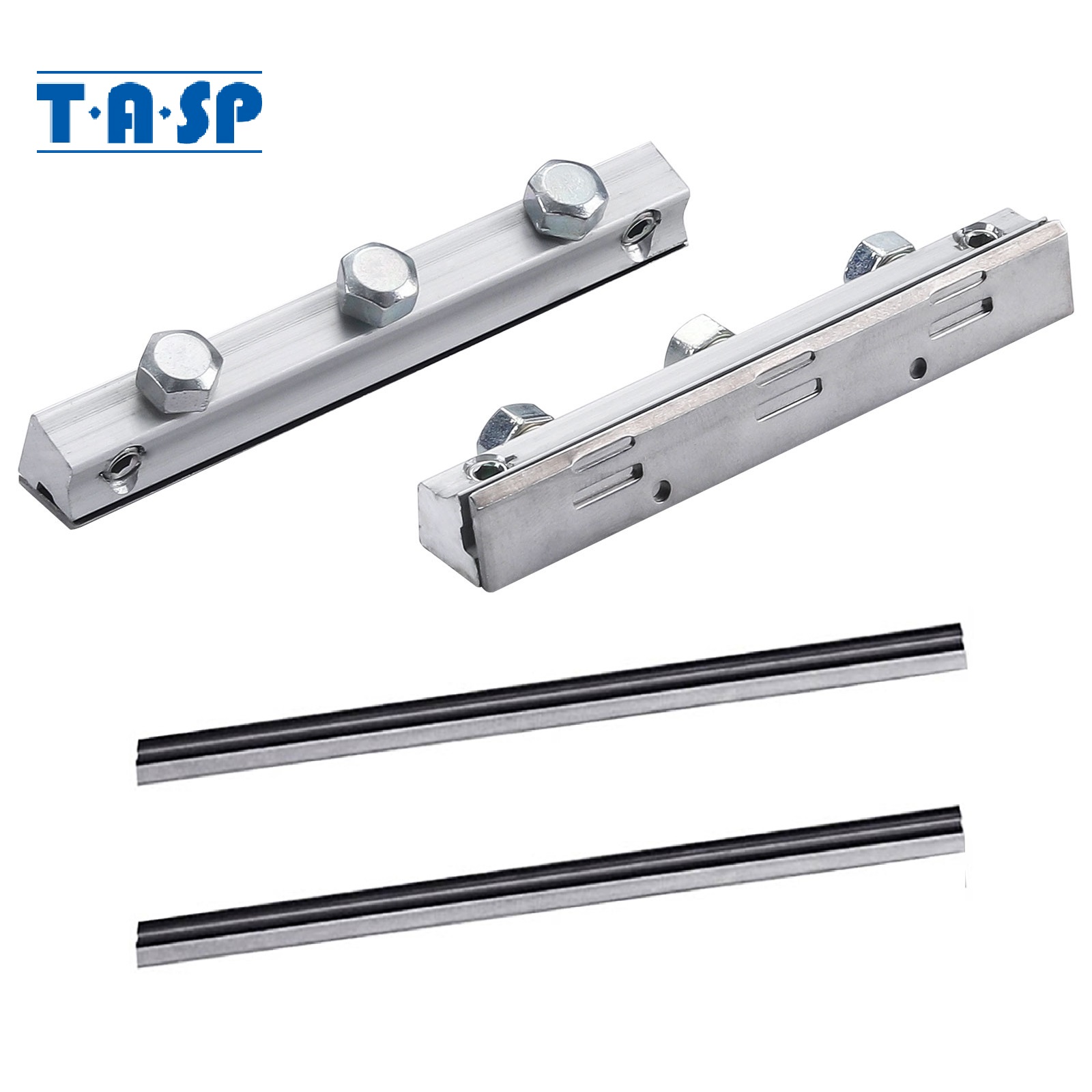 Braçadeiras de suporte de lâmina de plaina TASP 82mm e conjunto de facas HSS 82x5.5x1.2mm para plaina elétrica portátil