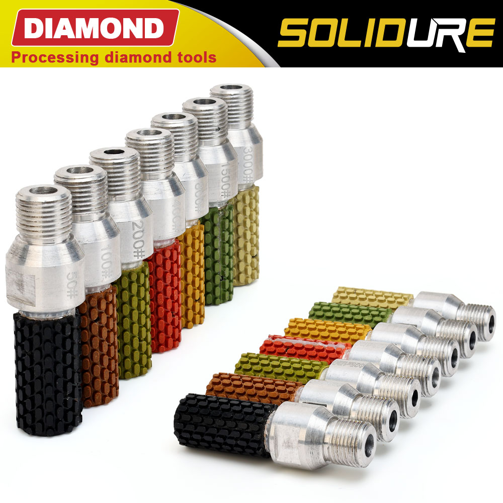 1 zoll 25mm mit arbor 1/2 Gas Diamant Harz Trommel Rad Nass Schleifen Rad Für Polieren Waschbecken Loch Marmor granit Stein