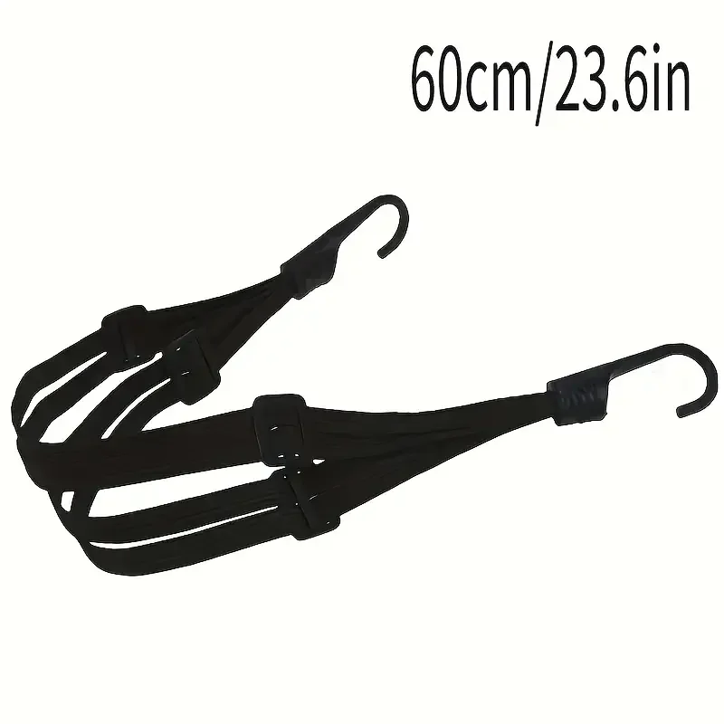 1Pc Motorcycle Elastic Suitcase with Safety Hook-Versatile Helmet Mesh Gear Transport Durable and Sleek for Daily Travel