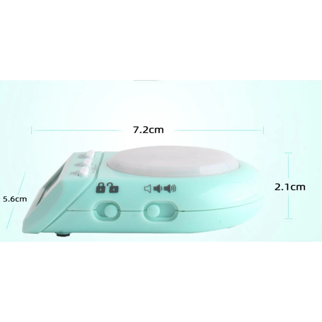 Digitaler Küchen timer mit 100-Stunden-Clock-Countdown für Kinder lehrer, 45-Grad-LCD-Display und Sicherheits schloss, Zeit management