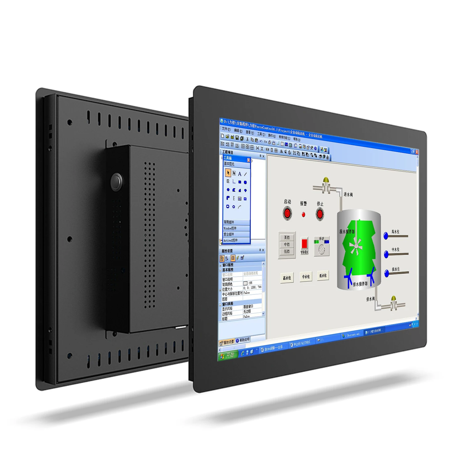 14 15,6 17,3 pulgadas industrial todo en un panel de pc con pantalla táctil resistiva tableta ordenador incorporado wifi win10 pro 1366x768