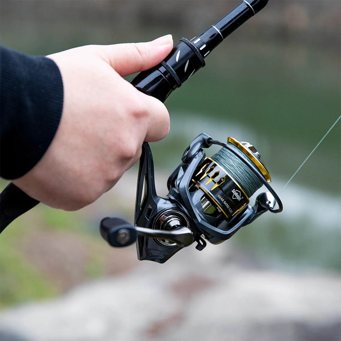 SeaKnight ยี่ห้อ ARCHER2 Series 5.2: 1 4.9: 1 Spinning Reels ล้อตกปลา 12-28LB Power Super Strong CNC Spool ตกปลาน้ําจืด