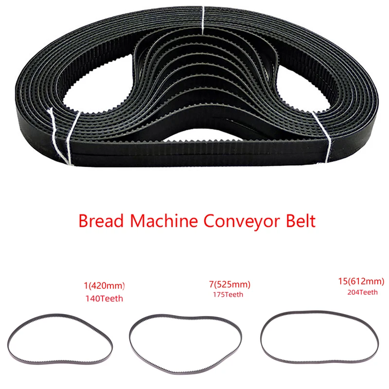 Universal Household Bread Machine Belts Bread Making Part Accessories Conveyor Belt 420-612MM Bread Machine Belt