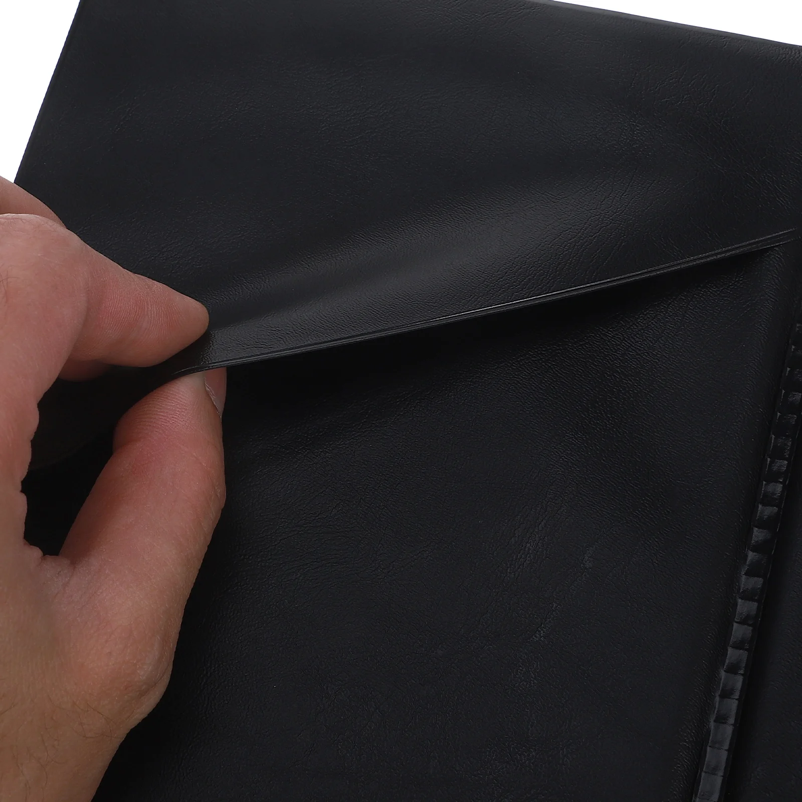 อุปกรณ์ร้านอาหารตรวจสอบการ์ดเมนู Holding Book Server Note Pads กระเป๋าสตางค์ 2550X1400X100CM Order Guest สีดํา