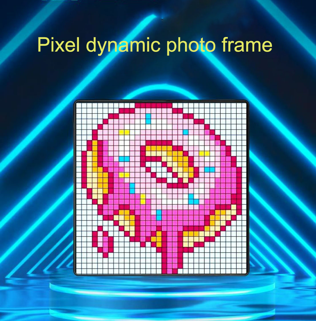 Écran Pixel 32x32 Led, écran Pixel Bluetooth, Table cadeau de vacances à faire soi-même, cadre Photo, pendentif, écran Pixel d'ambiance