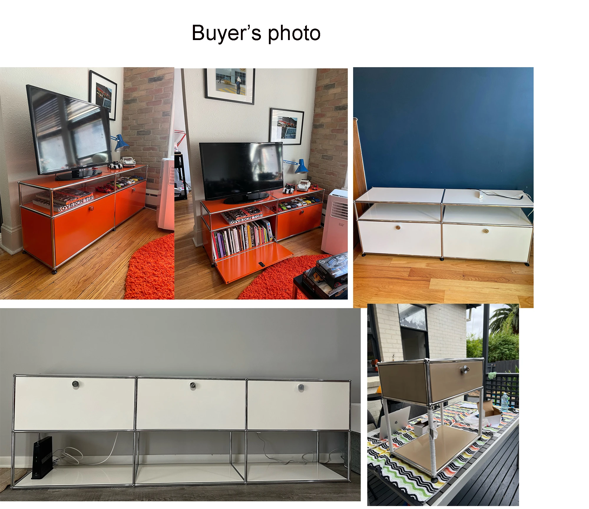 モジュールモジュラー DIY 家具ハラー収納棚サイドボードカスタマイズされたサイズナイトスタンドキャビネットステンレス鋼家庭用