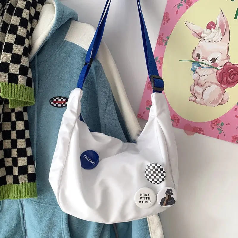 Ins feminino klein azul versátil casual crossbody moda marca bolsa de ombro moda