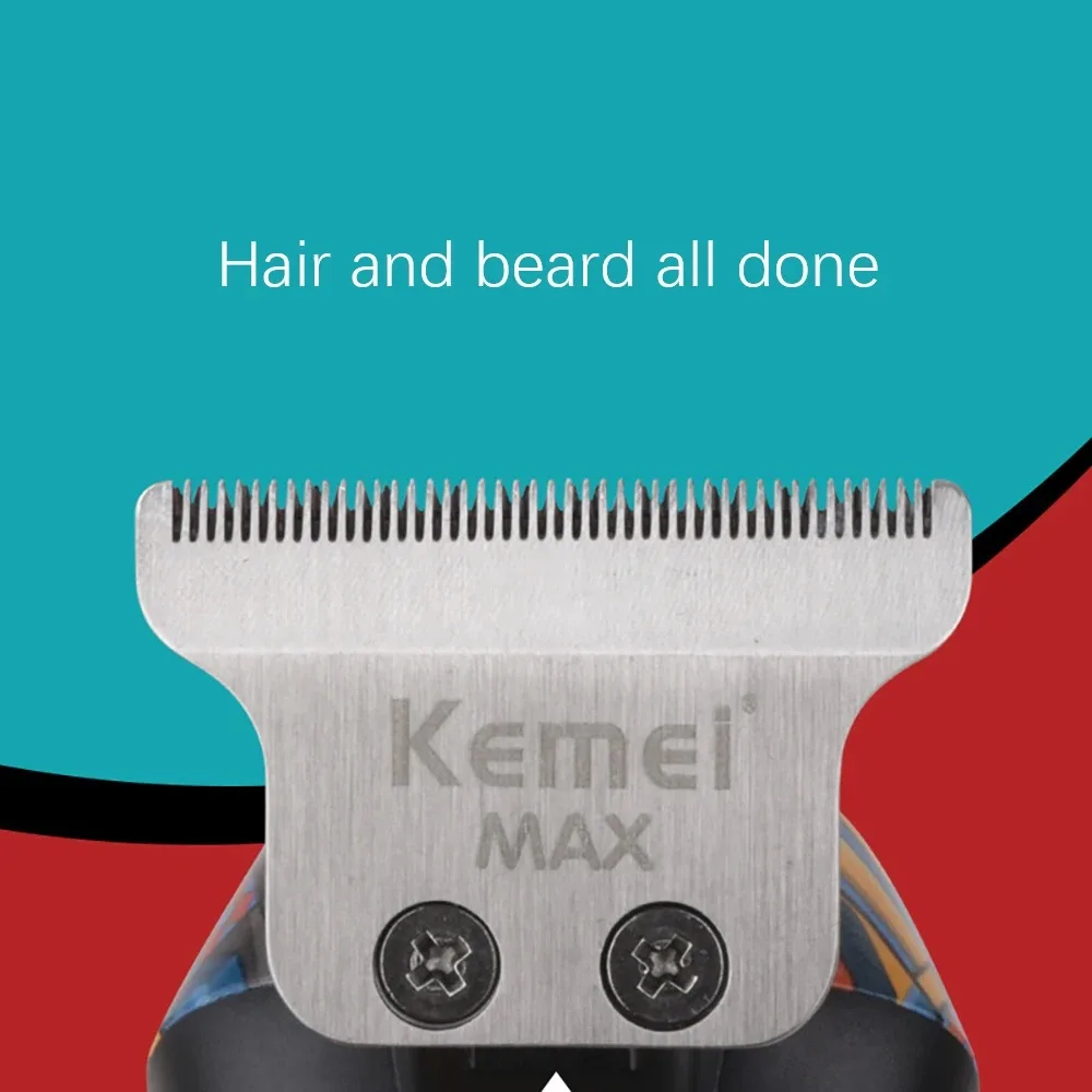 Kemei男性用のプロ用バリカンヘアカット用の電気シェーバー0mmTブレード付きKM-MAX5090
