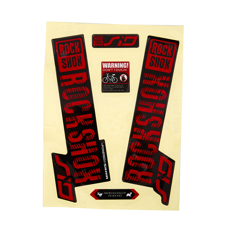 Pegatina de horquilla delantera para Rock Shox SID, calcomanías personalizadas para bicicleta de carretera, accesorios de carreras de montaña, decoración