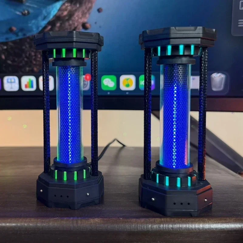 Luz nocturna de ambiente de tubo electrónico de luz de ritmo de recogida Retro LED