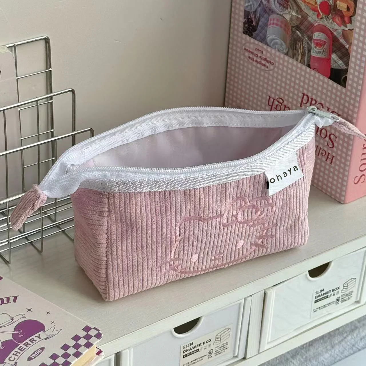 Kawaii Hello Kitty Cute Cartoon Large Capacity Children's Pencil Bag Student School Pencil Box Girl Halloween Christmas Gift