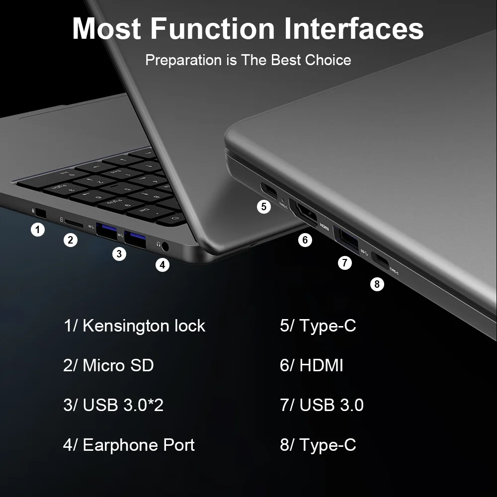 Ninkear A15 Pro Laptop 16 GB 1 TB AMD Ryzen 5 7430U 16 inch 120 Hz 2560*1600 Scherm Vingerafdruk Ontgrendelen Notebook Computer