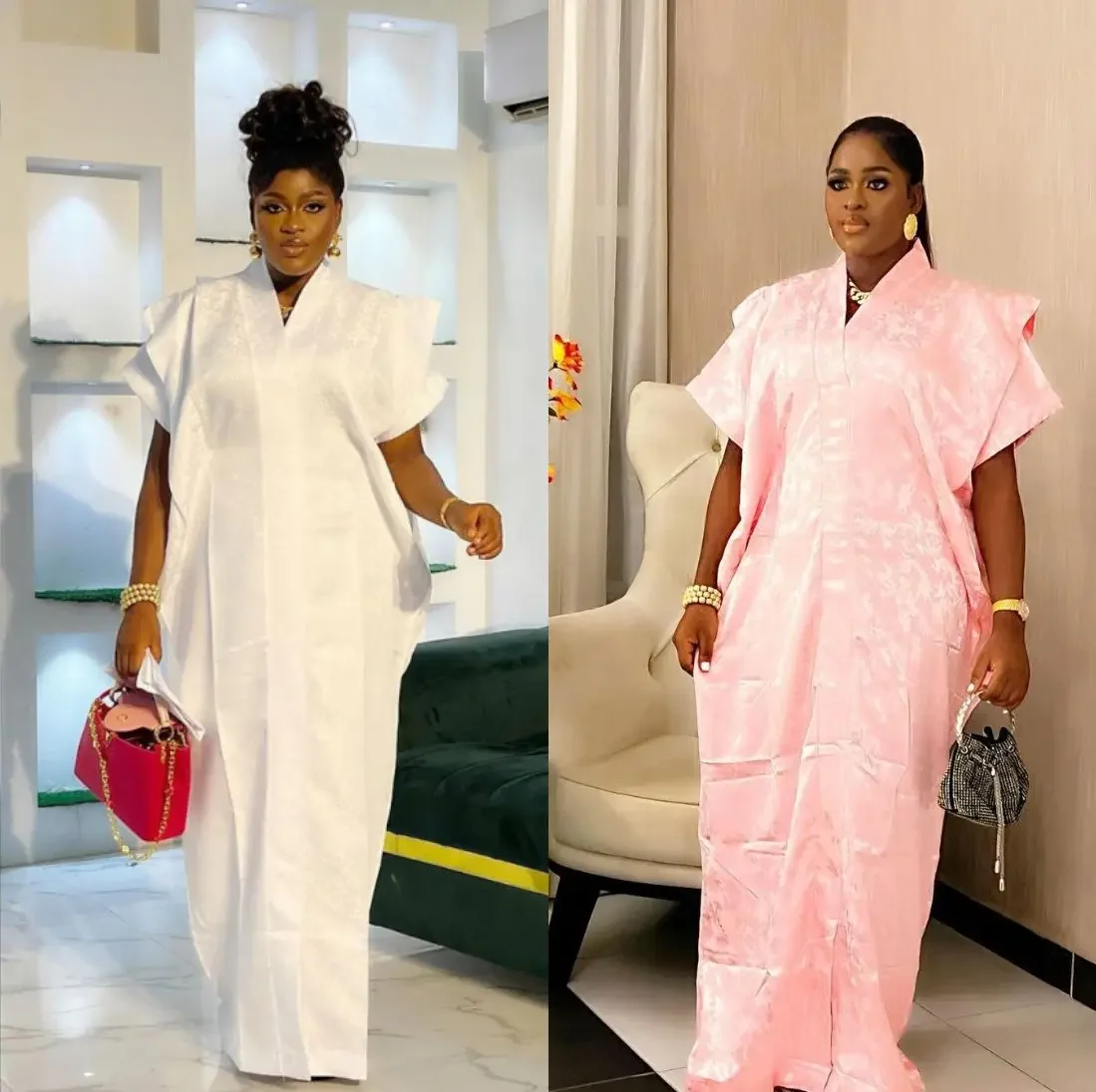 2024 abayas สำหรับผู้หญิงดูไบหรูหราแอฟริกันมุสลิม gaun modis caftan ชุดเดรสปาร์ตี้ caftan Boubou Robe เสื้อผ้าแอฟริกา