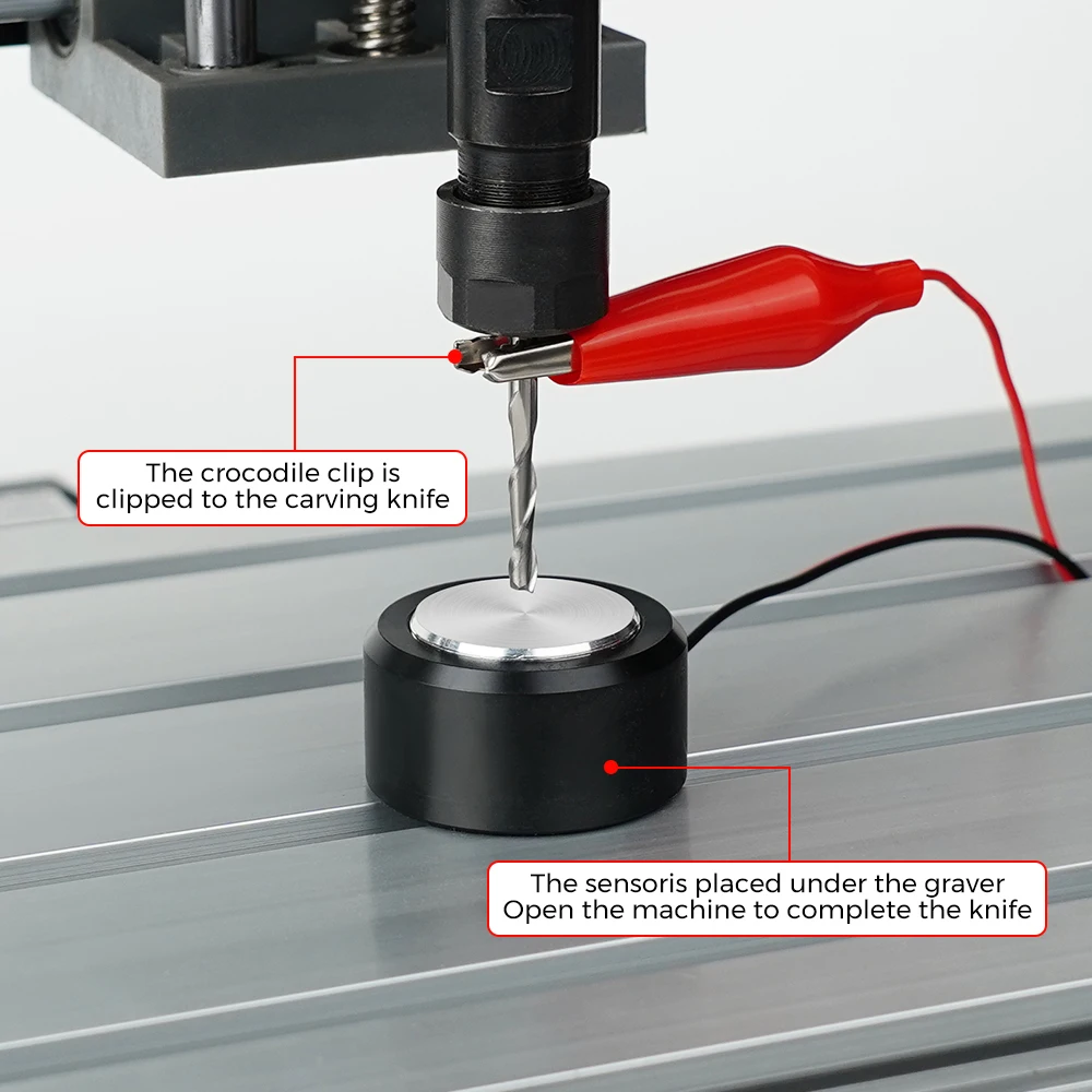 Herramienta CNC de eje Z, sonda de placa táctil de ajuste para enrutador TTC450 Mach3 GRBL 3018, fresadora, máquina de grabado, Sensor de bloque de control cero