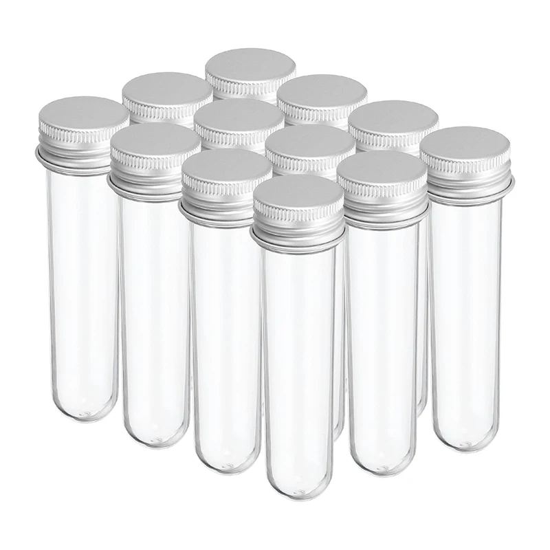 Provette in plastica trasparente da 20 pezzi Bottiglie di plastica piccole da 30 ml