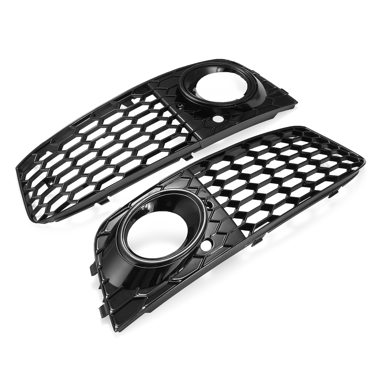For Audi A4 B8 RS4 2009 2010 2011 2012 Honeycomb Mesh Fog Light Open Vent A4 Grille Intake Cover 8KD807682 Fog Light Cover
