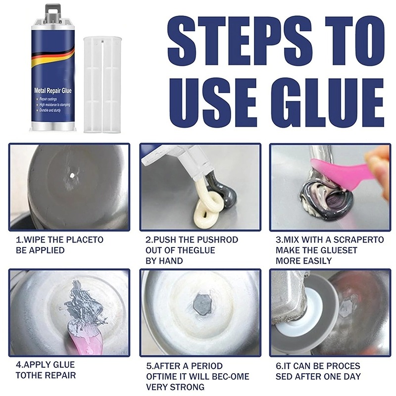 High Strength AB Glue Sealant New Metal Repair Glue Strong Cold Welding Glue Magic Plastic Repair Casting Adhesive Agent