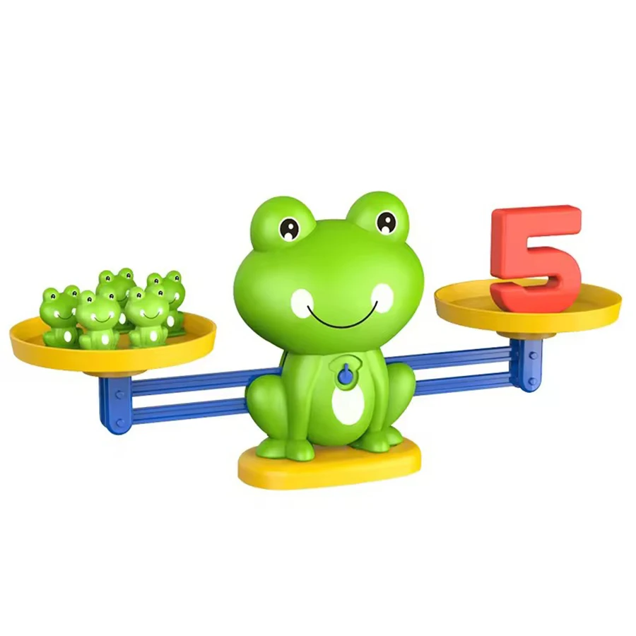 Intelligenza matematica Giocattoli matematici Divertente scala rana Giocattoli per l'educazione precoce dei bambini Addizione Sottrazione Equilibrio Illuminazione