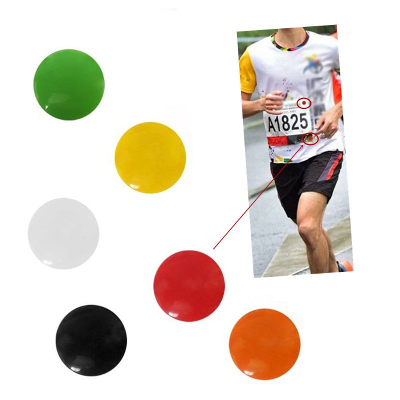 4 Uds. Número de carrera de maratón, soportes magnéticos para babero de carrera, Clips fijos para correr, número de cinturón, de