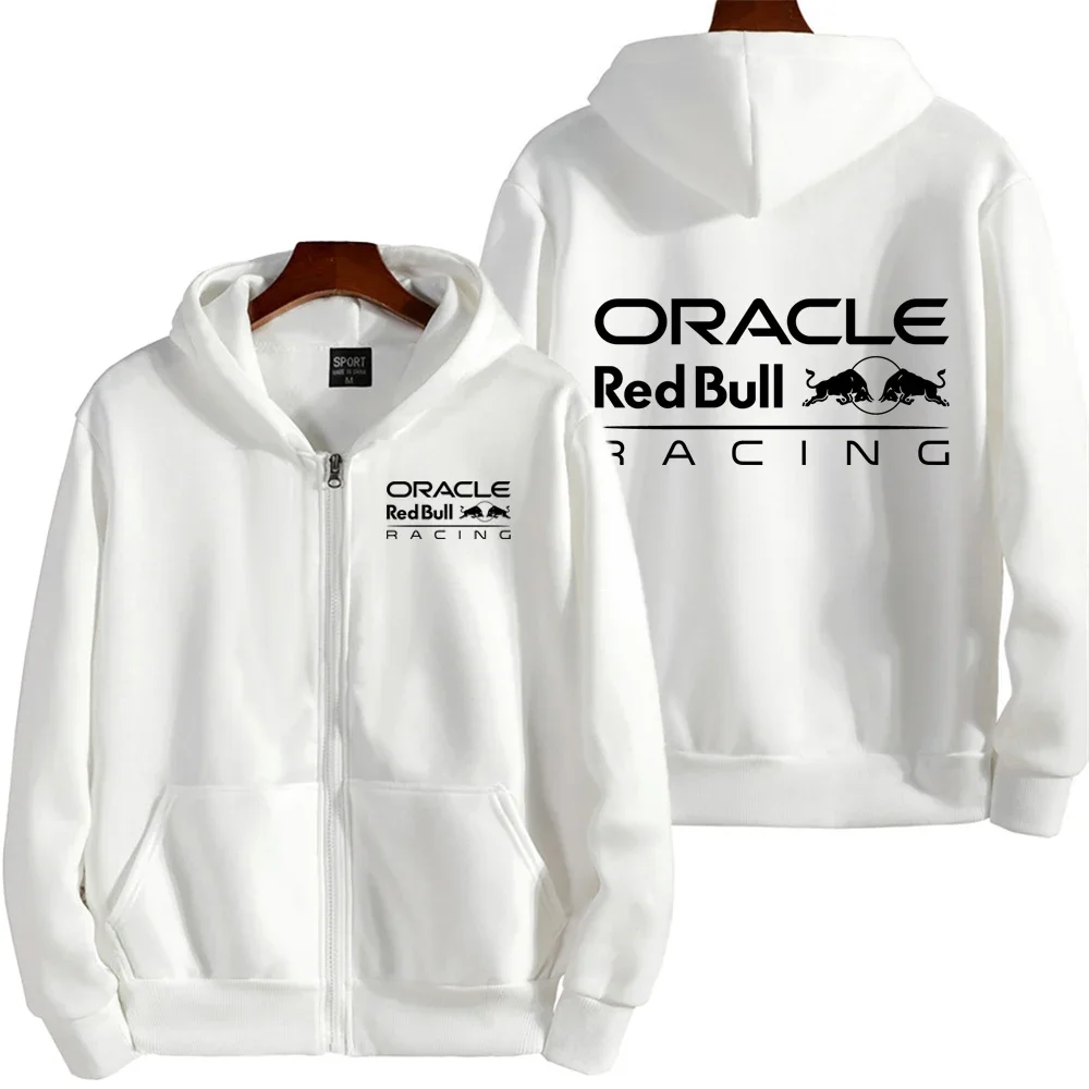 Red Bull Logo Racing Team Men Zipper Hoodie Spring Autumn Male Sweatshirt 2025 New Casual Sport Women Jacket Clothes Coats