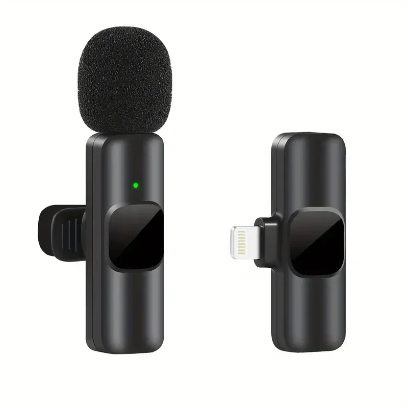 Nuevo Micrófono Lavalier inalámbrico, Mini micrófono portátil para grabación de Audio y vídeo para iPhone, ios, teléfono para juegos en vivo