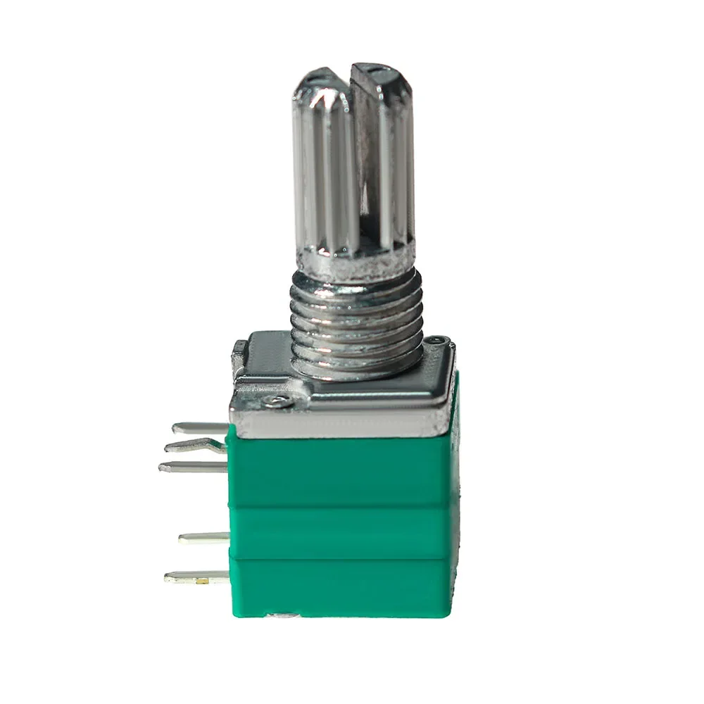 5 uds potenciómetro de volumen interruptores industriales 5Pin B1K 5K 10K 20K 50K 100K 500K interruptor eje de Audio 15mm sellado de amplificador RK097G