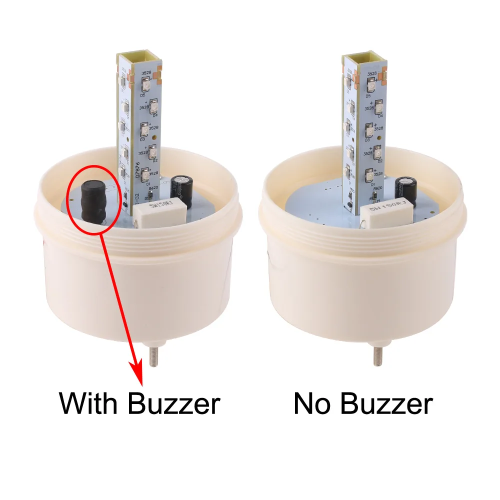 Industrial Audible Visual Alarm Buzzer LTE-1101J Rotating Light Flashing Signal warning Lamp Strobe Siren Indicator LED DC24V12V