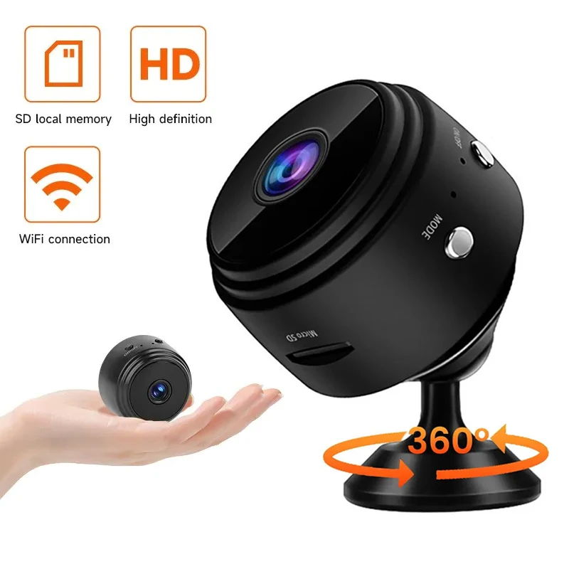 Mini cámara Wifi A9 de 1080P, cámara de seguridad de red magnética, inalámbrica, portátil, vídeo infrarrojo, voz, grabación remota inalámbrica