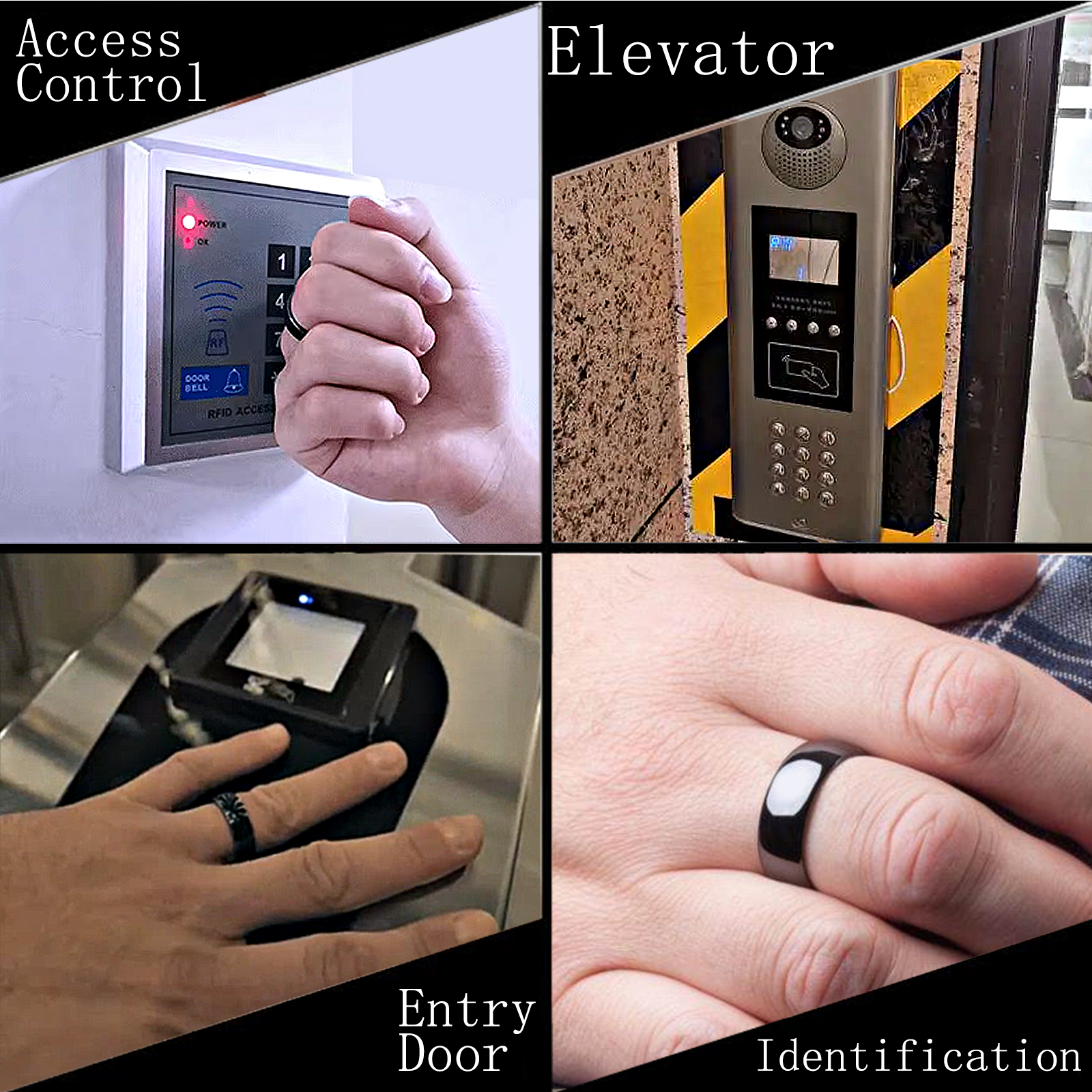 Anel RFID HID 125kHz ProxCard II para cartões de controle de acesso Proximidade compatível com 1386 ISOProx II 26 bits formato H10301