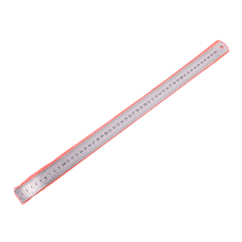 Metal Straight Ruler Stainless Steel Ruler Stationery Drafting Supplies Hand Tools Precision Double Sided Measuring Tool