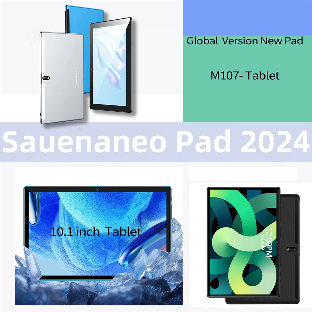 Tableta M107 Original de 10,1 pulgadas, sistema Android 11, Octa core, 4GB de RAM, 64GB de ROM, compatible con tarjeta Dual de Google, batería de 5000mAh