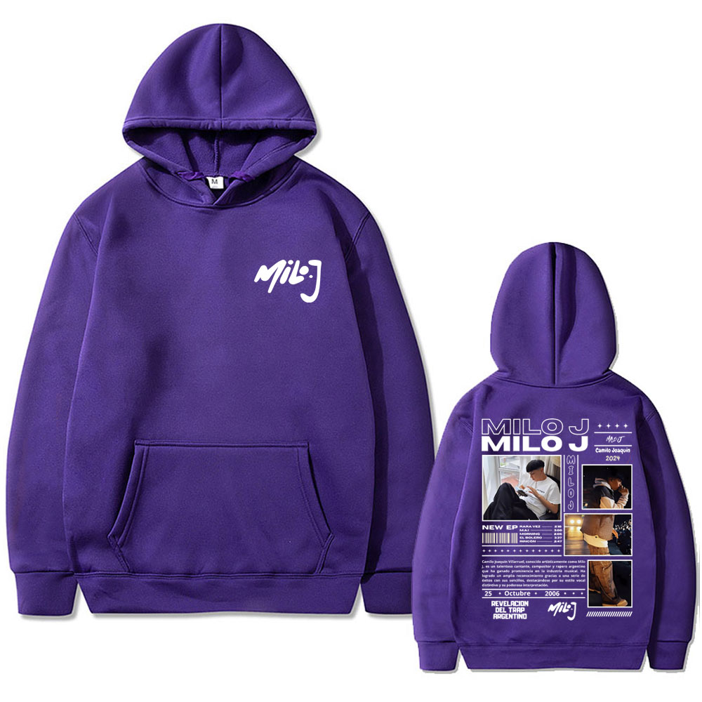 Рэпер Milo J 111, толстовка с рисунком альбома для мужчин и женщин, модная толстовка в стиле хип-хоп большого размера с капюшоном, мужские повседневные флисовые хлопковые толстовки