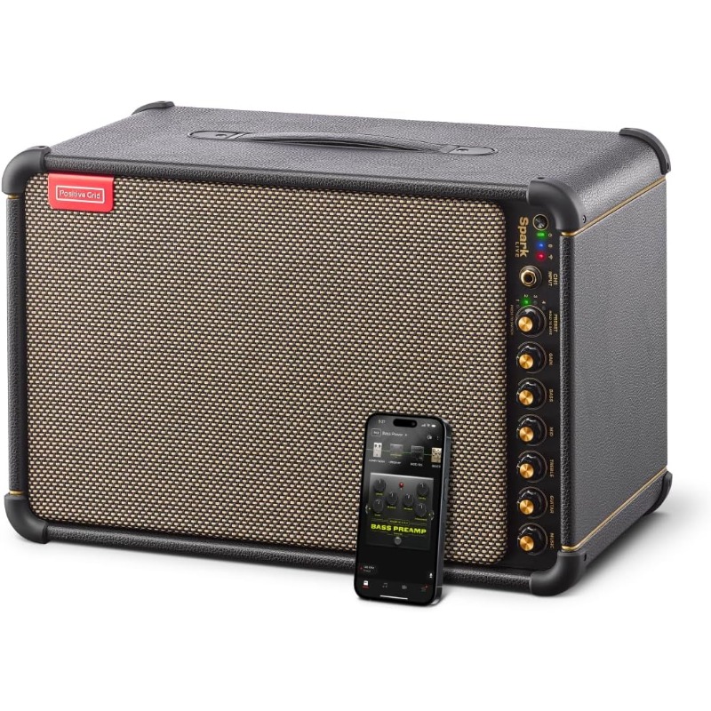 Spark Live Smart Guitar Amp, Multi-Channel PA System & Bluetooth Speaker All-in-One for Guitar, Bass, Vocals