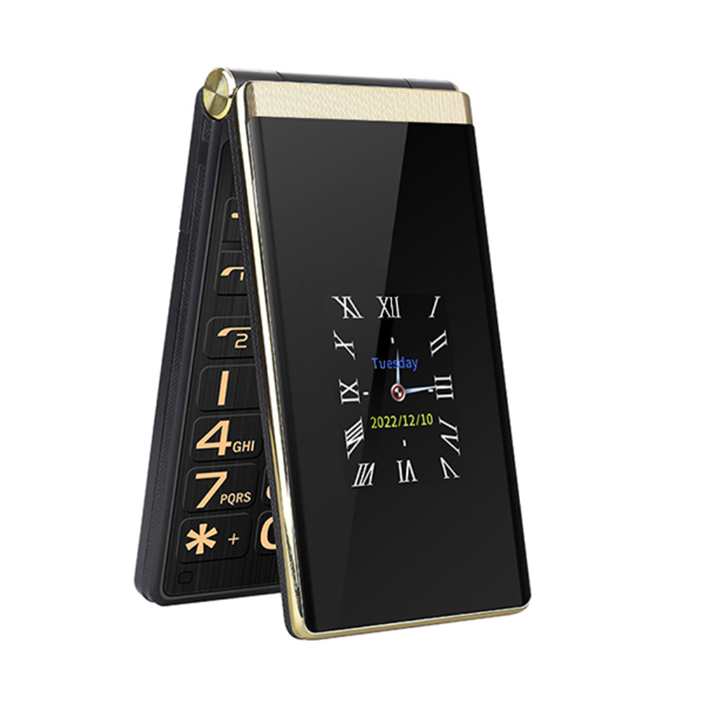 Yeemi M1 Feature Phone Big Push-Button 2G Flip Phone Dual Display Mobile Phones Arabic Hebrew Russian Keyboard Cellphone On Sale