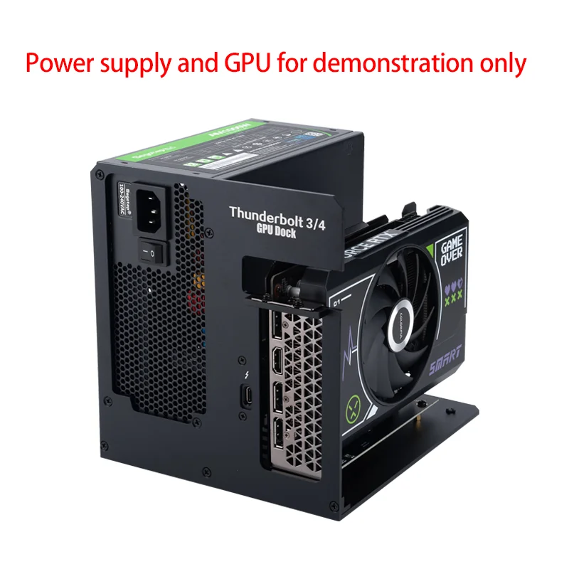Thunderbolt 3/4 compatible con eGPU Dock Notebook expansión externa compatible con tarjetas gráficas RTX4090 y RX7900XT para bricolaje