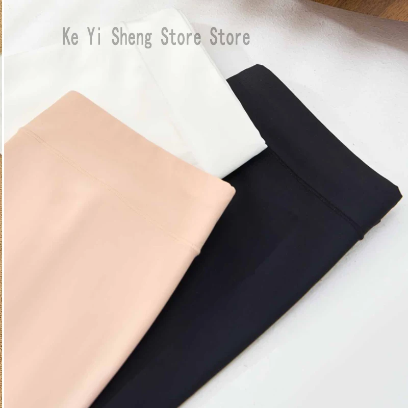 Pantalones de seguridad finos para mujer, mallas transpirables sin costuras para mujer, exposición de borde sin rizar y pantalones lisos son cómodos