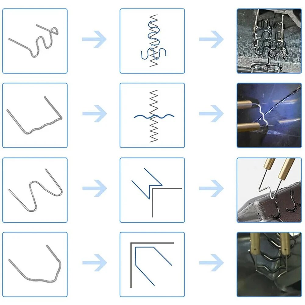 3000 個ホットホッチキスステープルプラスチック溶接機自動車プラスチック修理機溶接ワイヤー車のバンパー修理溶接機