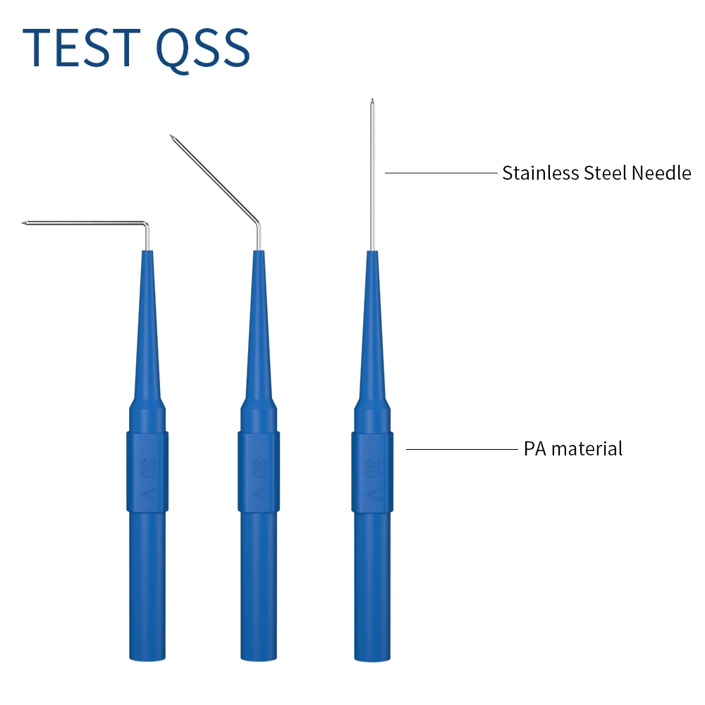 Kit de cables de prueba para multímetro QSS, 41 Uds., conector Banana de 4MM a pinza de cocodrilo, cable de prueba con sondas de perforación de alambre, clip de cocodrilo Q.80013