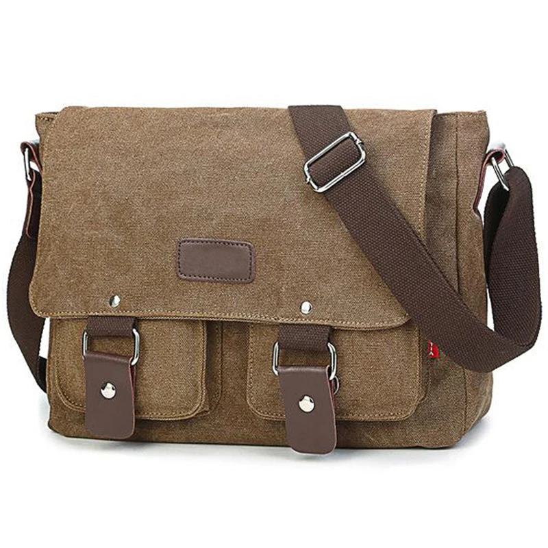 Männer Vintage Leinwand Tasche Männer Casual Umhängetasche Für Männer Umhängetasche Mann Reise Schulter Taschen Bolsa Masculina