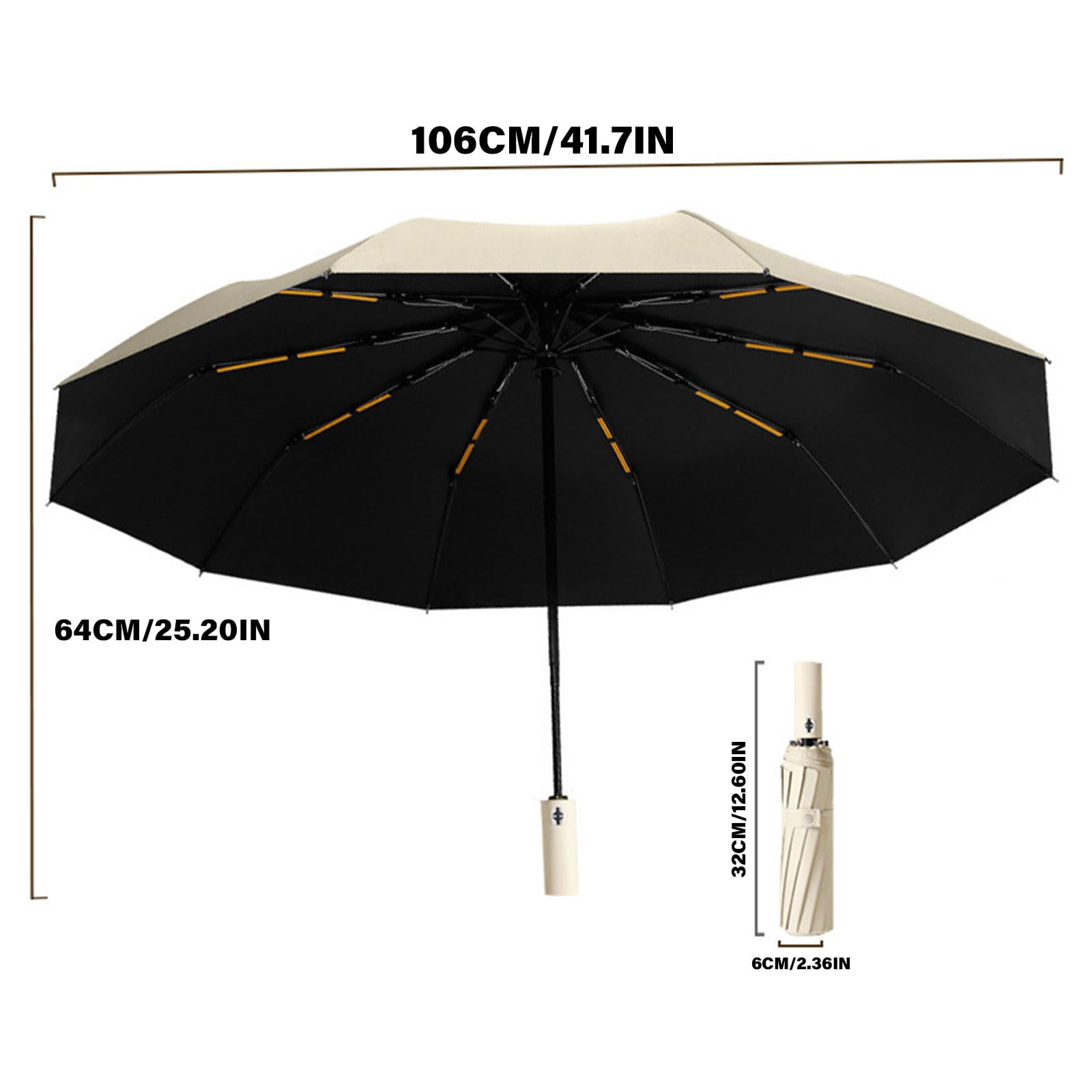 12 bone automatic folding umbrella Windproof sunshade Umbrella Men's and women's Luxury Business Umbrella Sunshade zwq