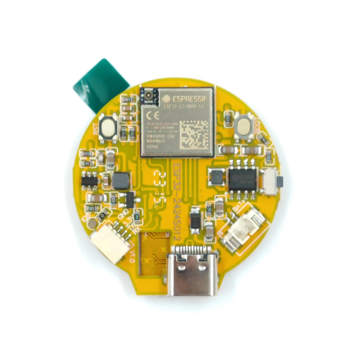 ESP32-C3 Development Board 1.28 Inch Round LCD Display Screen WiFi Bluetooth Module 1.28inch lcd Touch