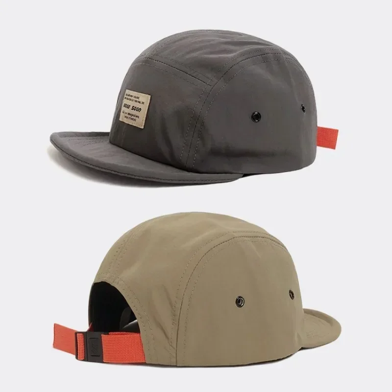 Gorra de béisbol japonesa de secado rápido, transpirable, de ala corta, para hombres y mujeres, cara pequeña, plegable, suave, gorra de Hip-hop, sombrero de ala suave para mujeres