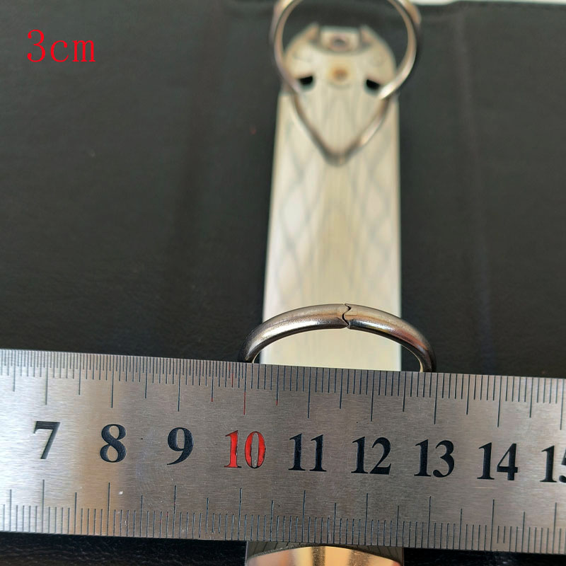 PU-Ledereinbandordner, 4 Ringe, groß, 30 mm, schwer, langlebig, gepolstert, A4, individuell handgefertigter Binder