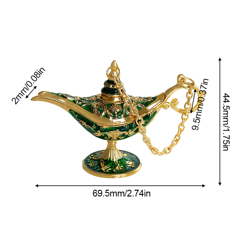 Aladdin Lamp Vintage Legend Magic Genie Wishing Light Tabletop Decor Crafts Home Wedding Decoration Gift For Party Home Decor