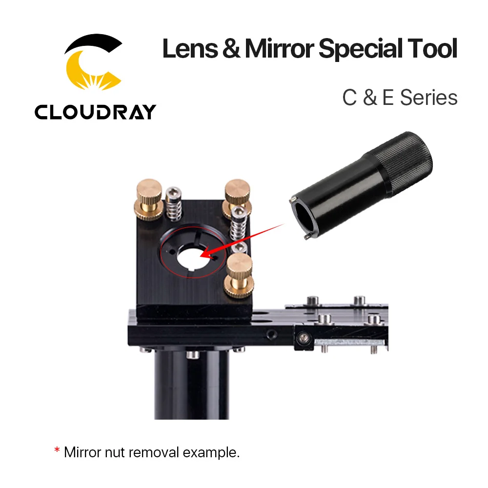 Cloudray เลนส์กระจกกำจัดและเครื่องมือสำหรับ C & E Series หลอด Nut-กำจัด