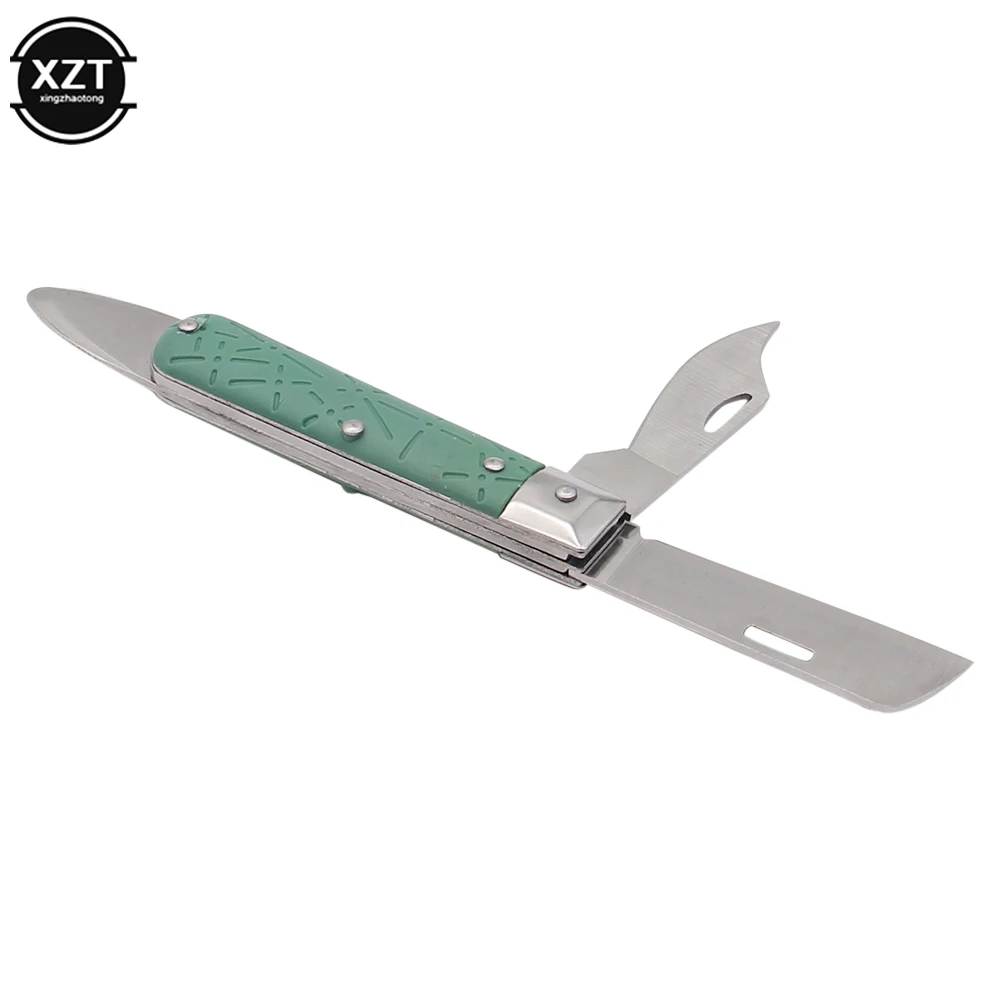 Grafting Folding Knife Garden Seedling foldable Cutter Branch Cutting Pruning Tool Tree Budding Blade Nursery Bark Peeler Lifter