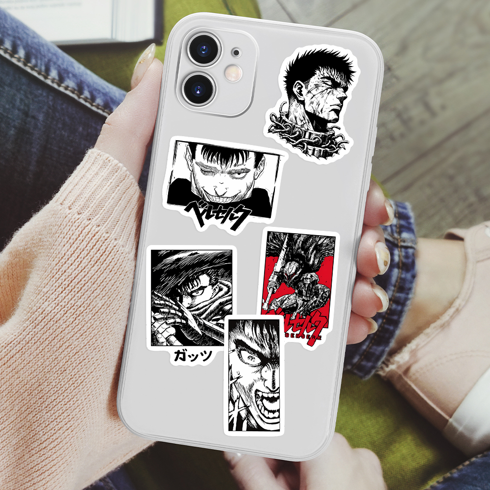 Comics Berserk Stickers Guts Griffith Tattoo Aesthetic DIY Gift Decal for Laptop Phone Scrapbook Luggage Decorative Waterproof