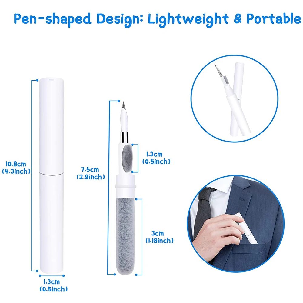 Bluetooth Dụng Cụ Vệ Sinh Cho Airpods Pro 3 2 1 Bền Tai Nghe Nhét Tai Ốp Lưng Bụi Bộ Vệ Sinh Bàn Chải Bút Dành Cho Xiaomi airdots 3Pro