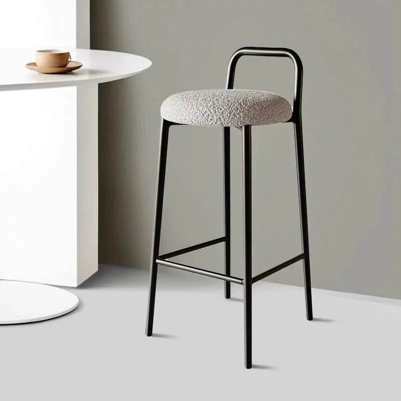 Designer Back Bar Chair Modern Simple Counter High Quality Unusual Bar Stools Reception Desks Creative Chaise De Bar Furniture