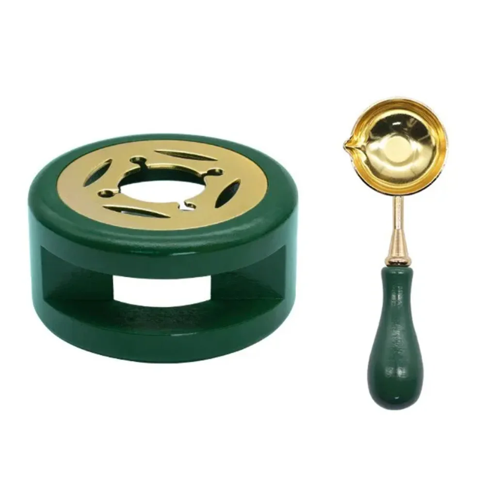 WAX Seal ชุดแสตมป์ Lacquer เตา WAX Seal ช้อนละลายยางไม้ละลายเครื่องทําความร้อนขี้ผึ้งลูกปัดหม้อ Stick เครื่องทําความร้อนหัตถกรรม